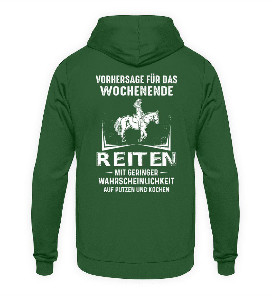 Reiten Vorhersage (Rückenprint) · Unisex Kapuzenpullover Hoodie-Unisex Hoodie-Bottle Green-S-Agrarstarz