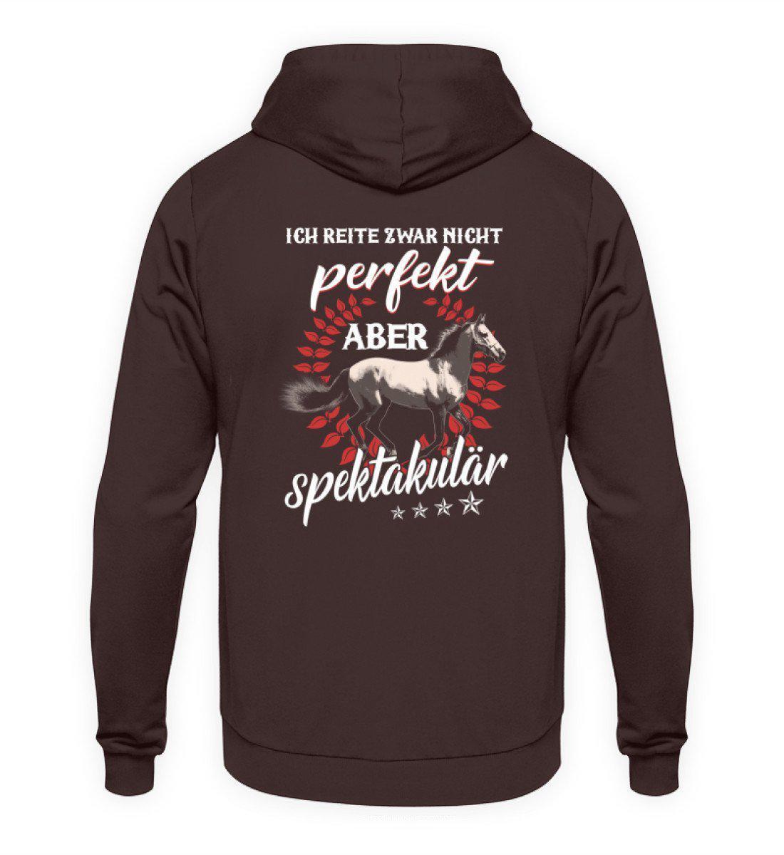 Reiten spektakulär (Rückenprint) · Unisex Kapuzenpullover Hoodie-Unisex Hoodie-Hot Chocolate-S-Agrarstarz