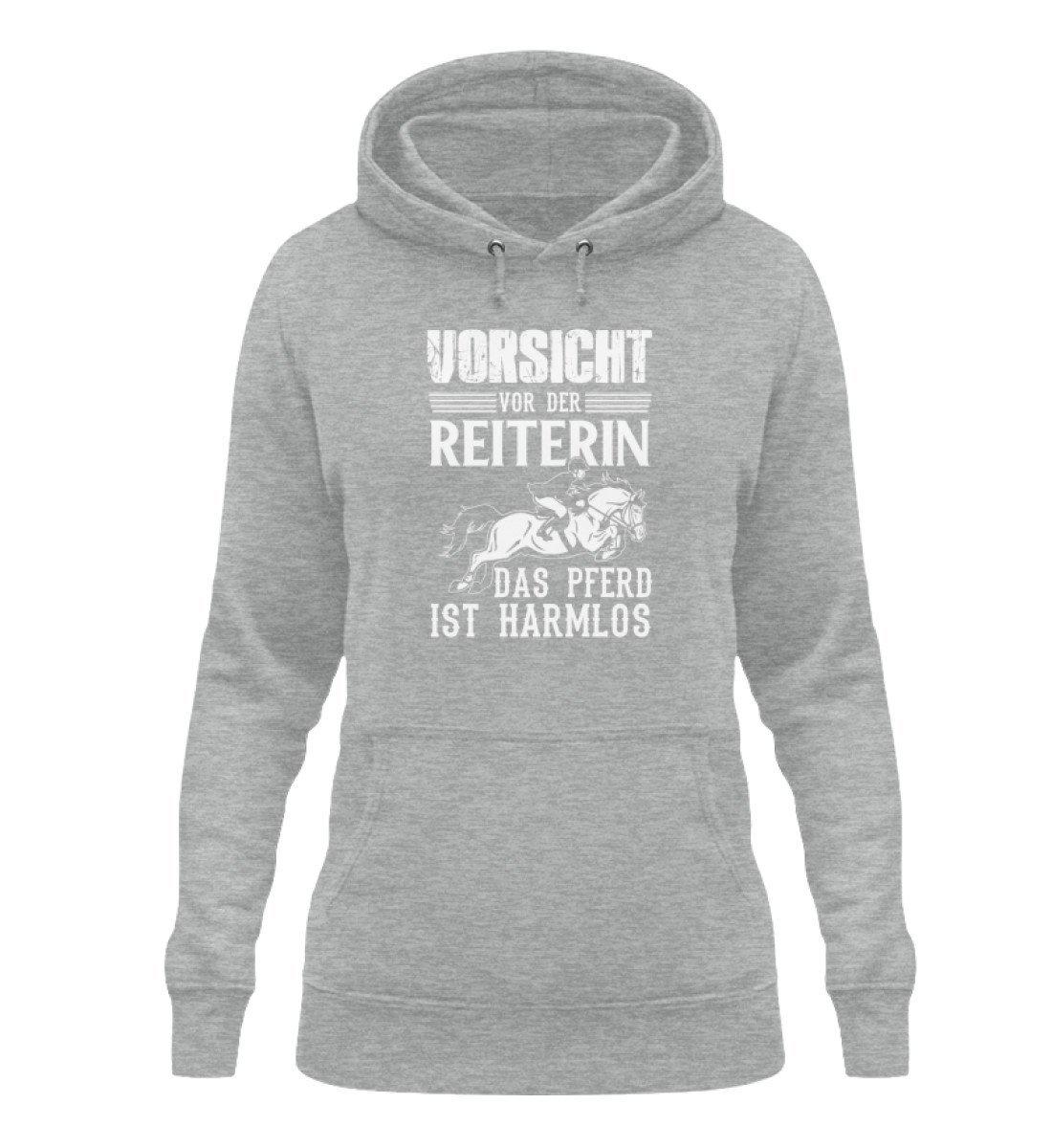 Reiterin Pferd harmlos · Damen Hoodie-Damen Hoodie-Heather Sport Grey-XS-Agrarstarz