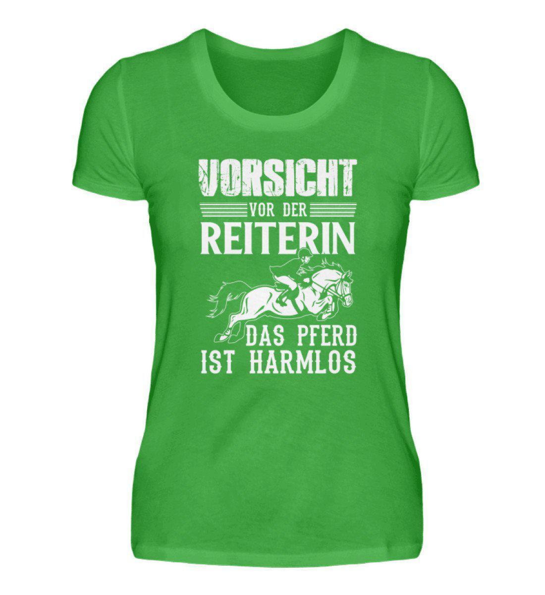 Reiterin Pferd harmlos · Damen T-Shirt-Damen Basic T-Shirt-Green Apple-S-Agrarstarz