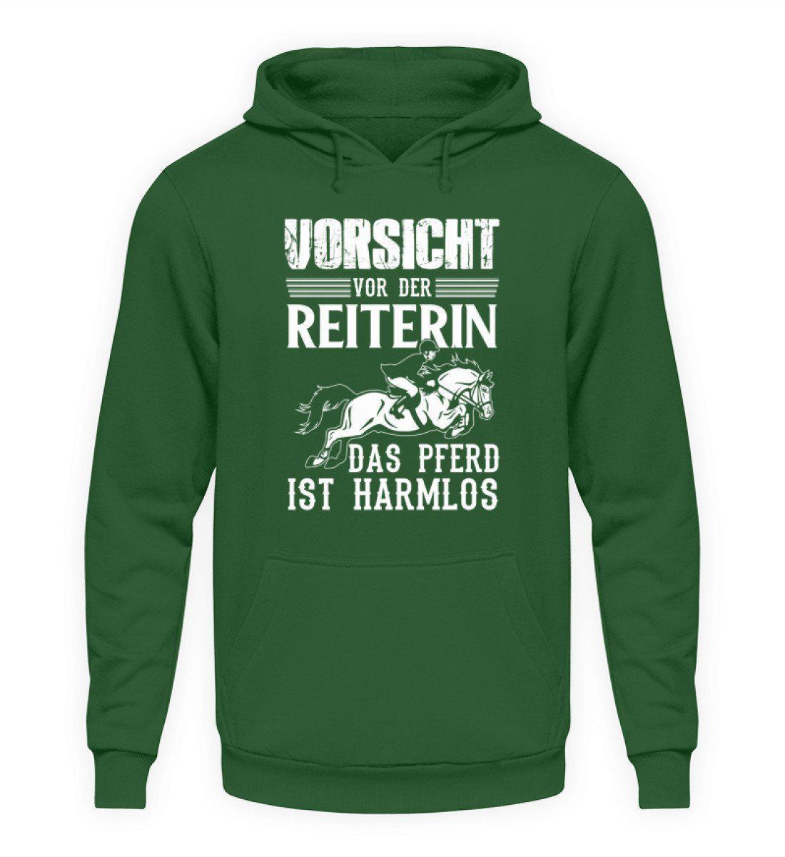 Reiterin Pferd harmlos · Unisex Kapuzenpullover Hoodie-Unisex Hoodie-Bottle Green-S-Agrarstarz