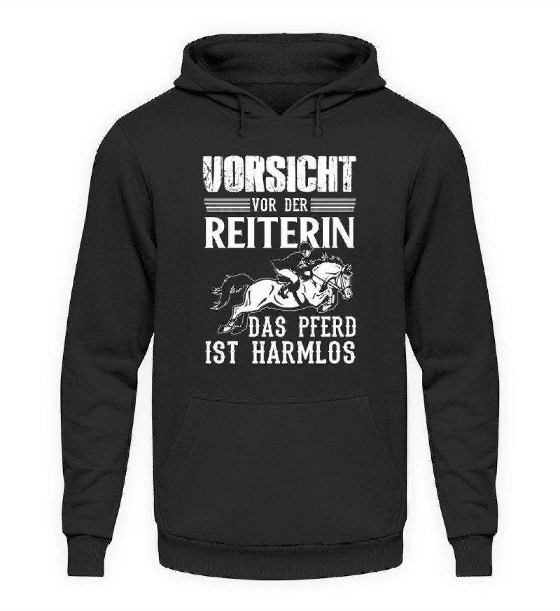 Reiterin Pferd harmlos · Unisex Kapuzenpullover Hoodie-Unisex Hoodie-Jet Black-S-Agrarstarz