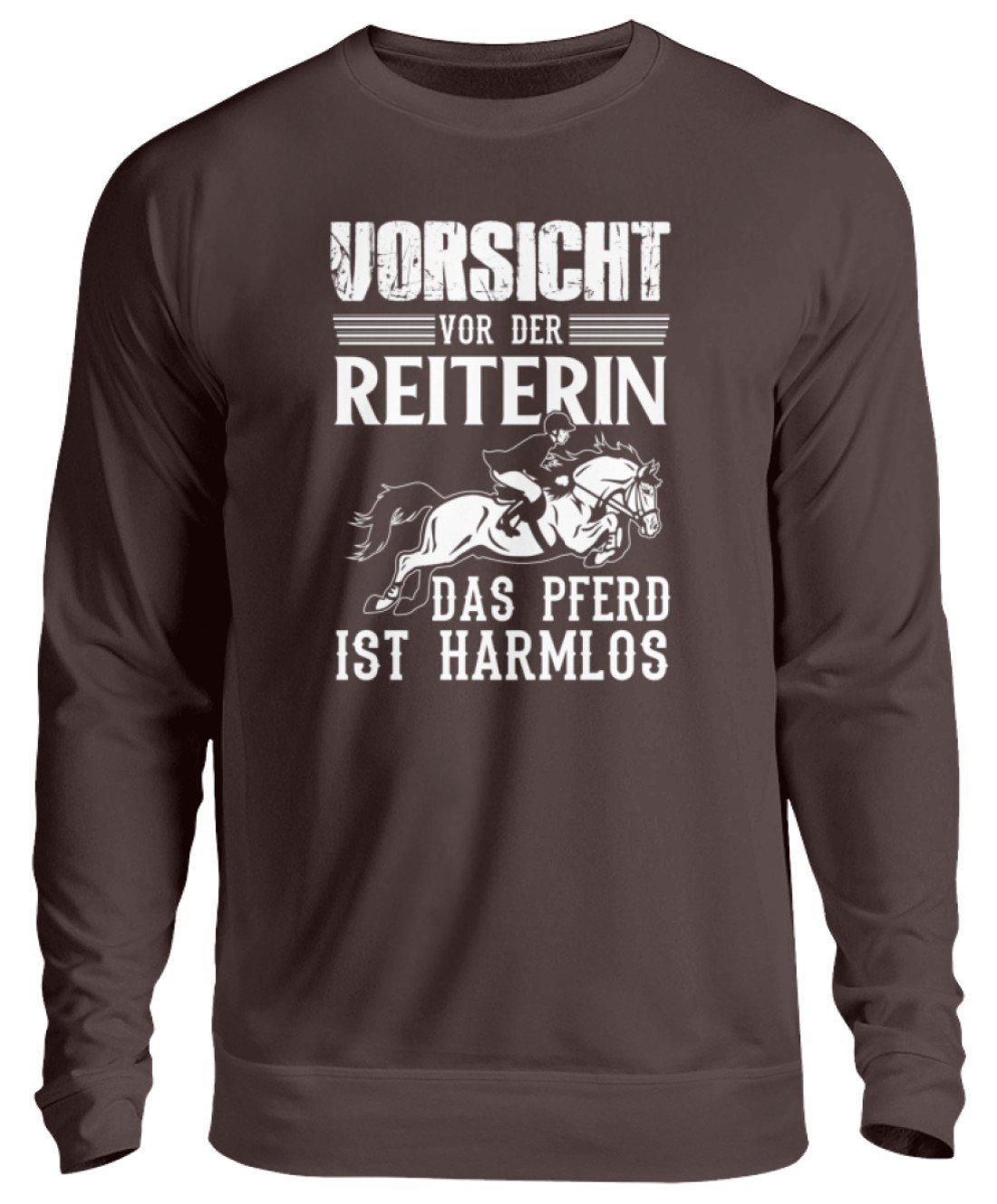 Reiterin Pferd harmlos · Unisex Sweatshirt Pullover-Unisex Sweatshirt-Hot Chocolate-S-Agrarstarz