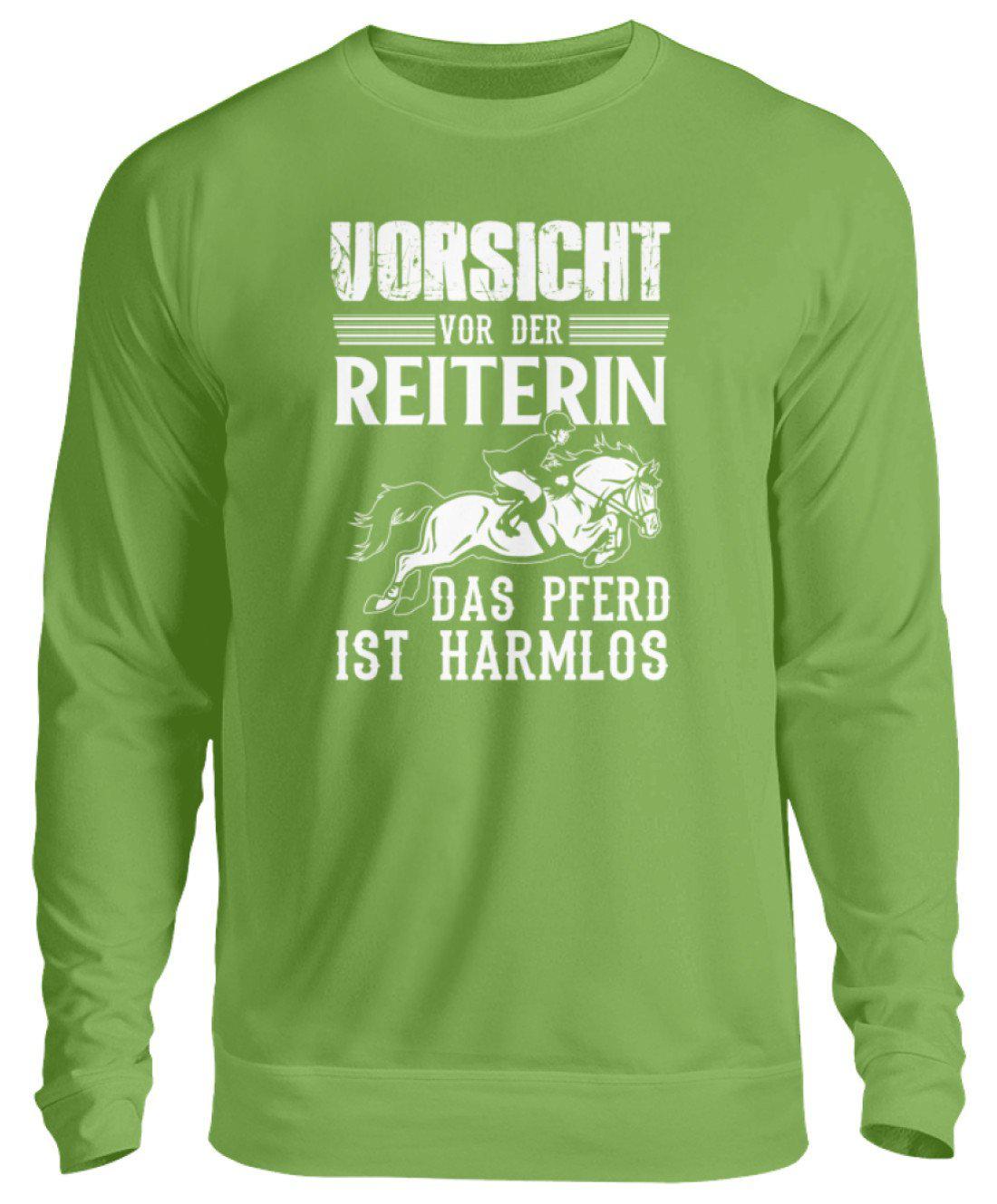 Reiterin Pferd harmlos · Unisex Sweatshirt Pullover-Unisex Sweatshirt-LimeGreen-S-Agrarstarz