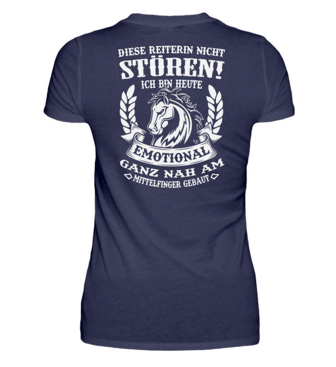 Reiterin nicht stören · Damen T-Shirt-Damen Basic T-Shirt-Navy-S-Agrarstarz