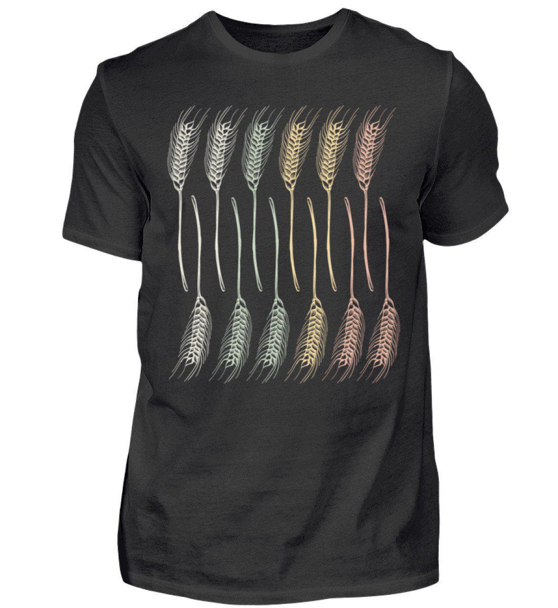 Retro Getreide Vertikum · Herren T-Shirt-Herren Basic T-Shirt-Black-S-Agrarstarz