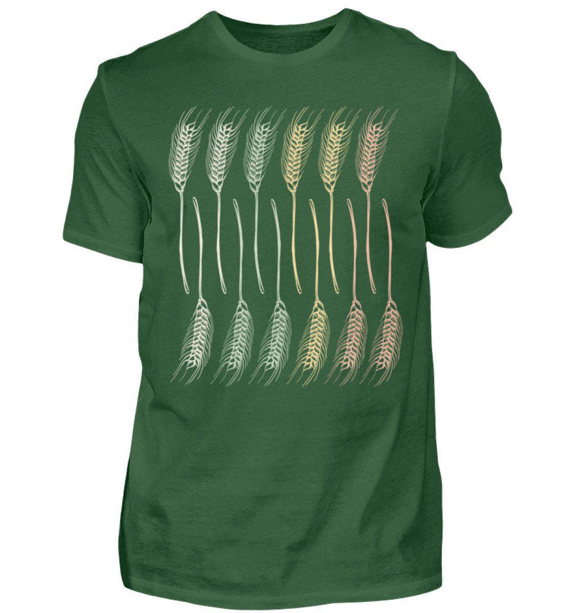 Retro Getreide Vertikum · Herren T-Shirt-Herren Basic T-Shirt-Bottle Green-S-Agrarstarz