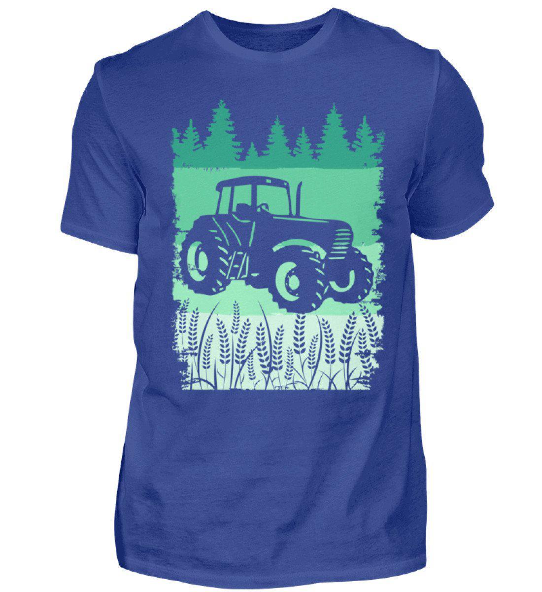 Retro Traktor grün · Herren T-Shirt-Herren Basic T-Shirt-Royal Blue-S-Agrarstarz