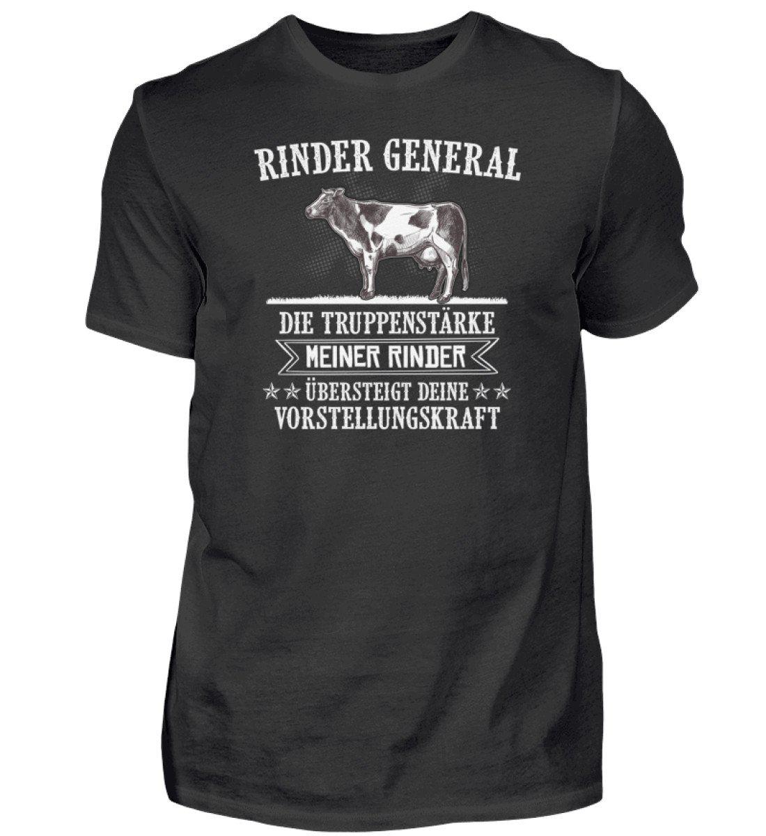 Rinder General · Herren T-Shirt-Herren Basic T-Shirt-Black-S-Agrarstarz