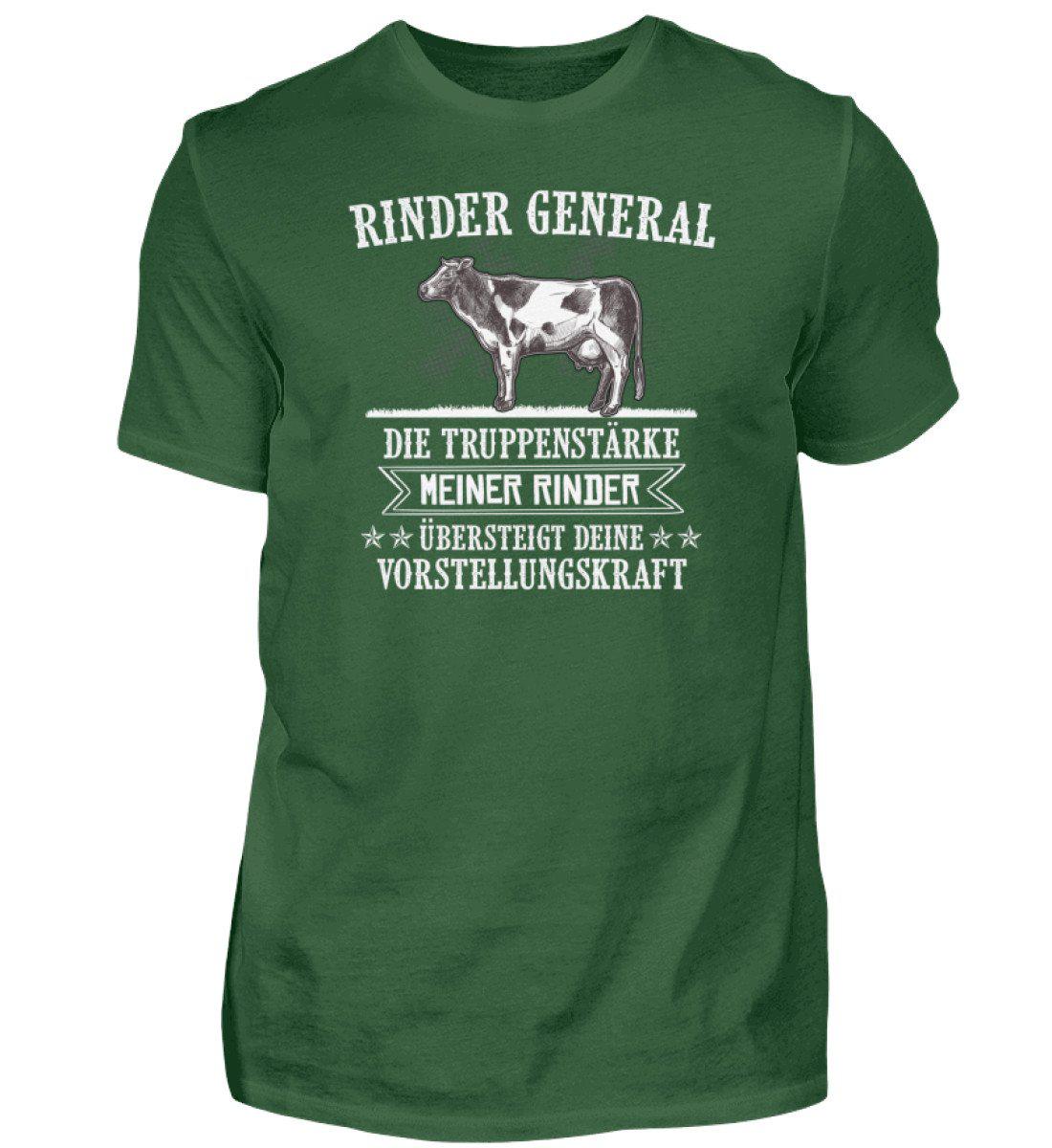 Rinder General · Herren T-Shirt-Herren Basic T-Shirt-Bottle Green-S-Agrarstarz