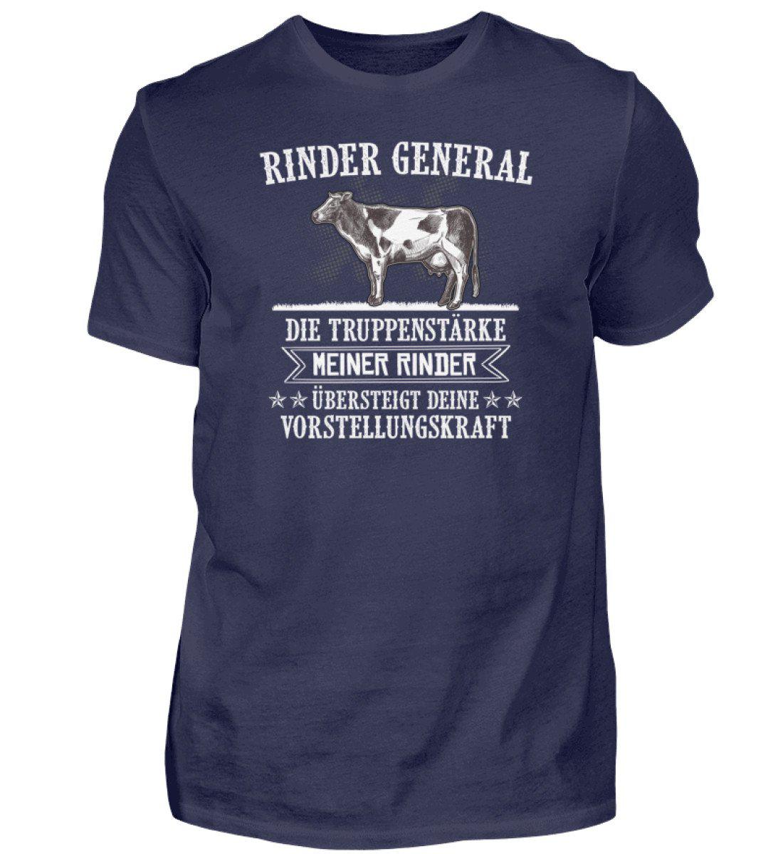 Rinder General · Herren T-Shirt-Herren Basic T-Shirt-Navy-S-Agrarstarz