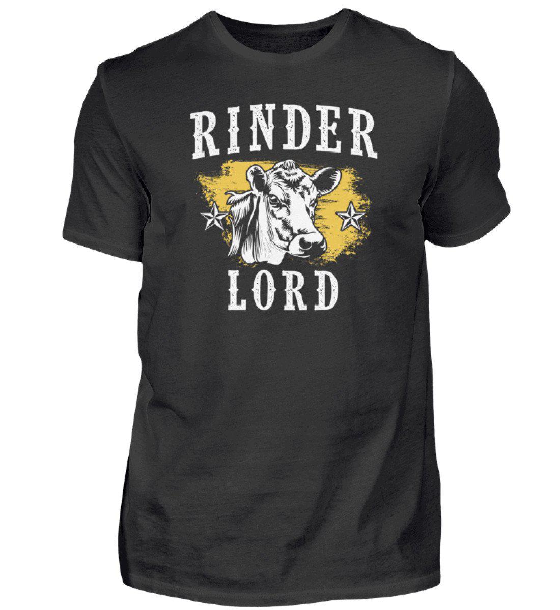 Rinder Lord · Herren T-Shirt-Herren Basic T-Shirt-Black-S-Agrarstarz