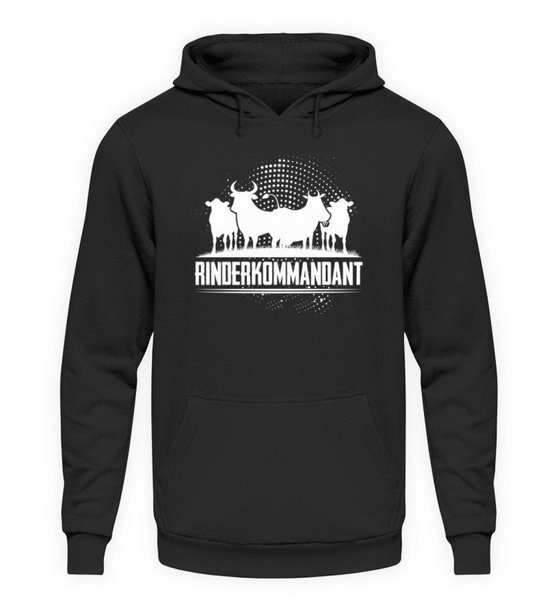 Rinderkommandant · Unisex Kapuzenpullover Hoodie-Unisex Hoodie-Jet Black-L-Agrarstarz