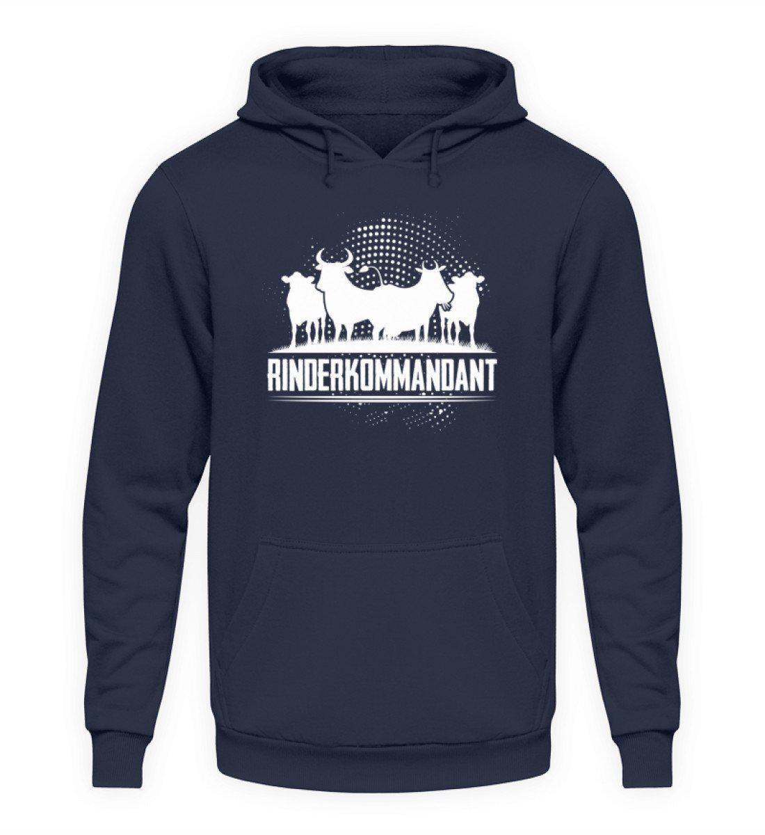 Rinderkommandant · Unisex Kapuzenpullover Hoodie-Unisex Hoodie-Oxford Navy-L-Agrarstarz