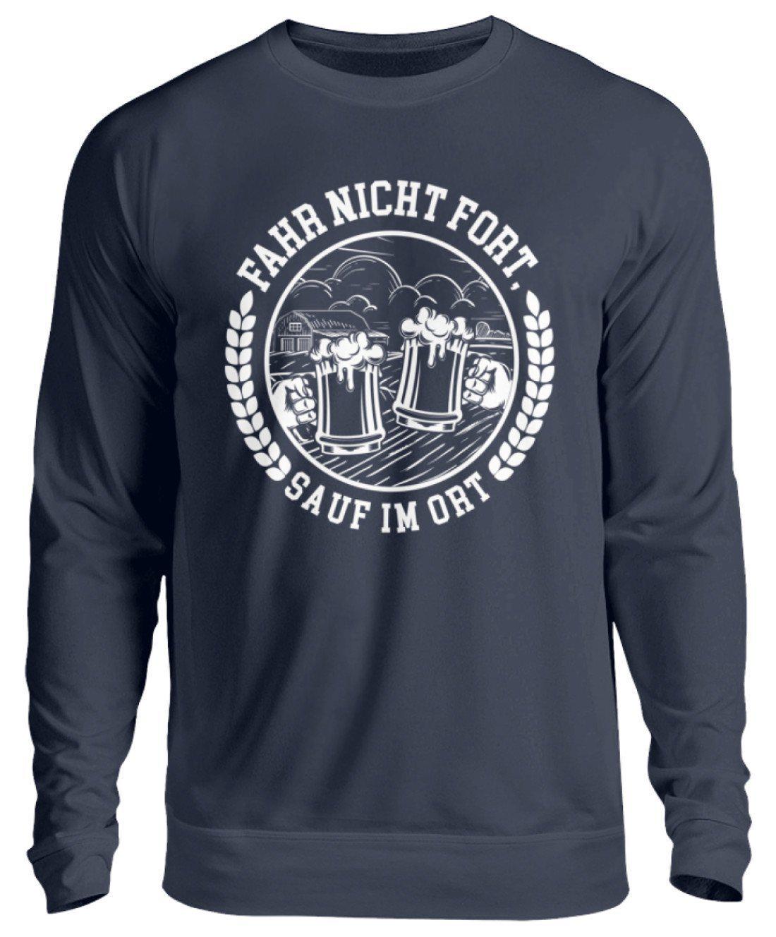 Sauf im Ort · Unisex Sweatshirt Pullover-Unisex Sweatshirt-Oxford Navy-S-Agrarstarz