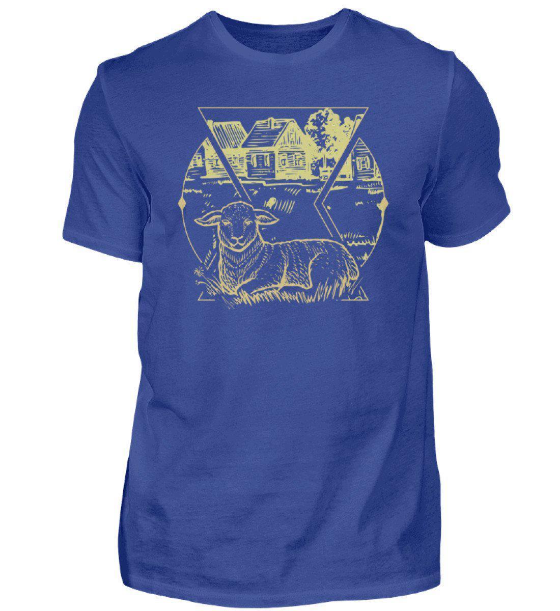 Schaf Geometric · Herren T-Shirt-Herren Basic T-Shirt-Royal Blue-S-Agrarstarz