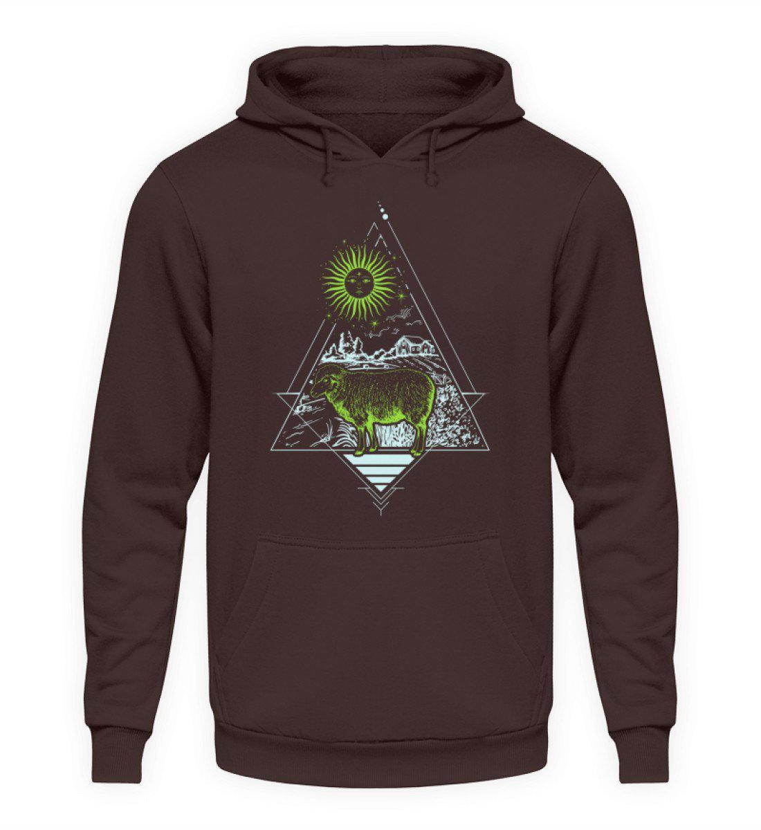 Schaf Geometric · Unisex Kapuzenpullover Hoodie-Unisex Hoodie-Hot Chocolate-S-Agrarstarz