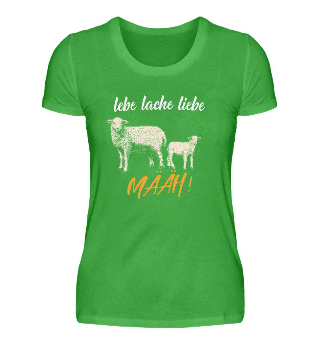 Schaf lebe lache liebe · Damen T-Shirt-Damen Basic T-Shirt-Green Apple-S-Agrarstarz