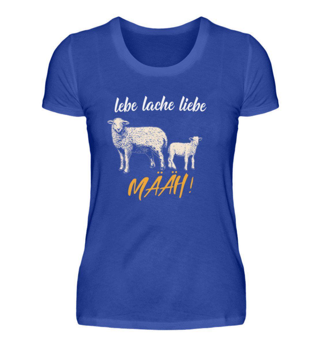 Schaf lebe lache liebe · Damen T-Shirt-Damen Basic T-Shirt-Neon Blue-S-Agrarstarz