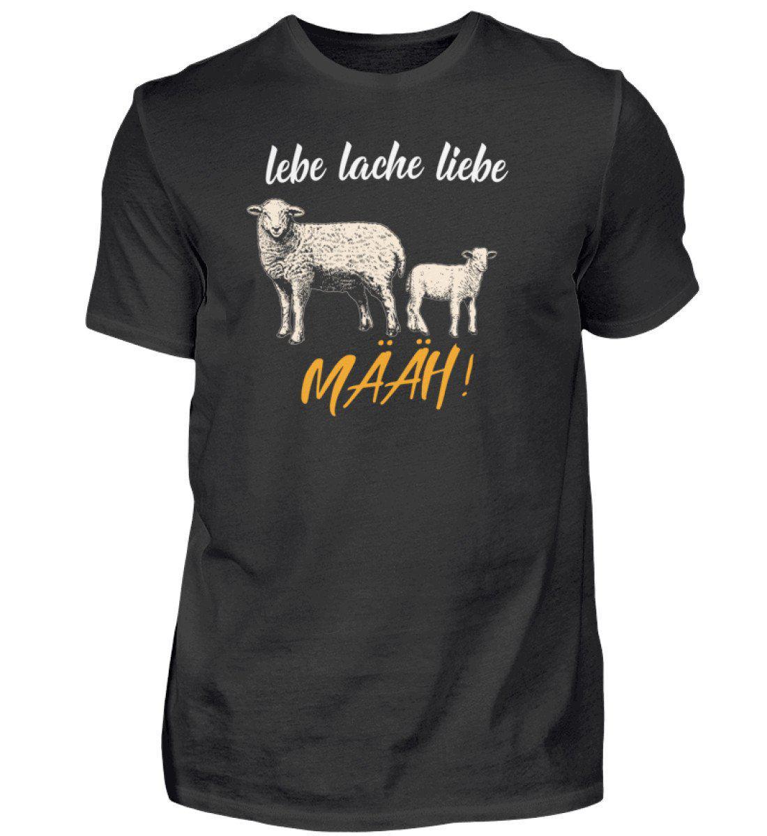 Schaf lebe lache liebe · Herren T-Shirt-Herren Basic T-Shirt-Black-S-Agrarstarz
