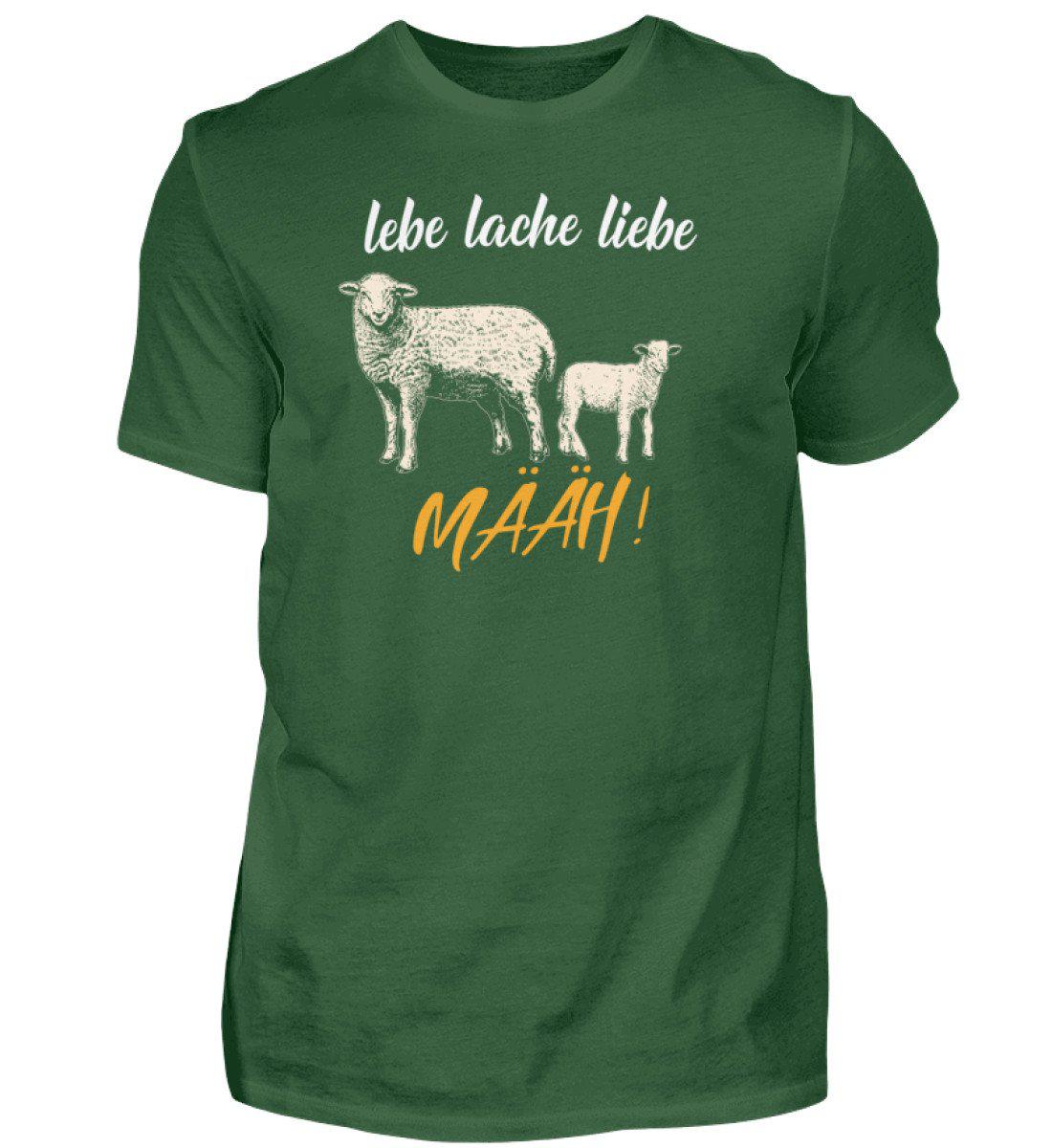 Schaf lebe lache liebe · Herren T-Shirt-Herren Basic T-Shirt-Bottle Green-S-Agrarstarz