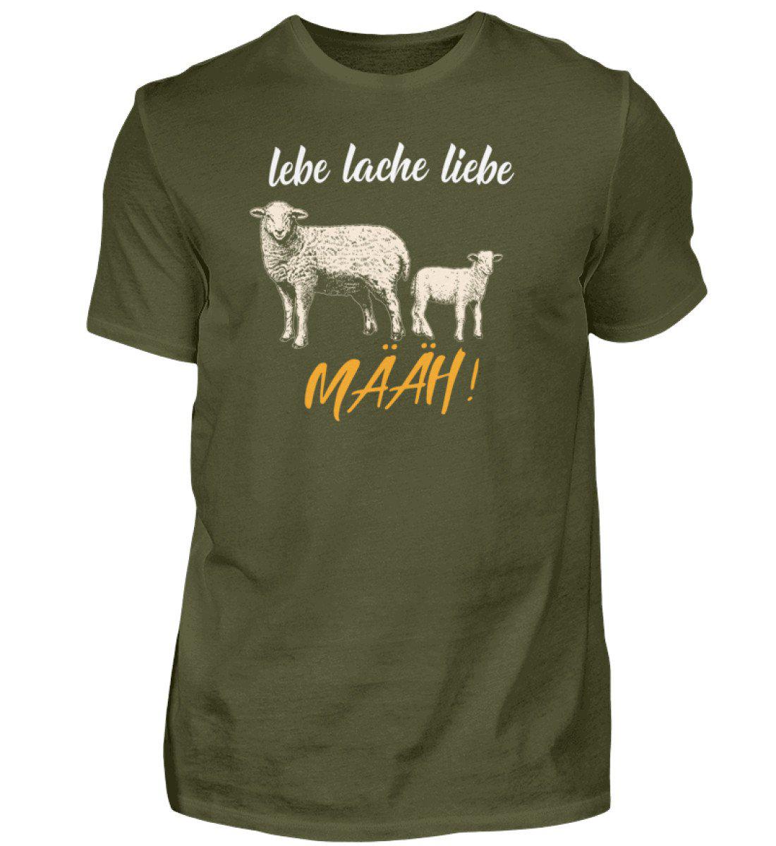Schaf lebe lache liebe · Herren T-Shirt-Herren Basic T-Shirt-Urban Khaki-S-Agrarstarz