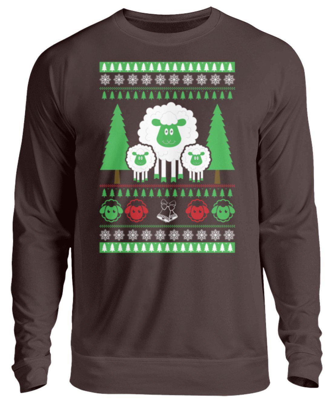 Schafe 2 Ugly Christmas · Unisex Sweatshirt Pullover-Unisex Sweatshirt-Hot Chocolate-S-Agrarstarz