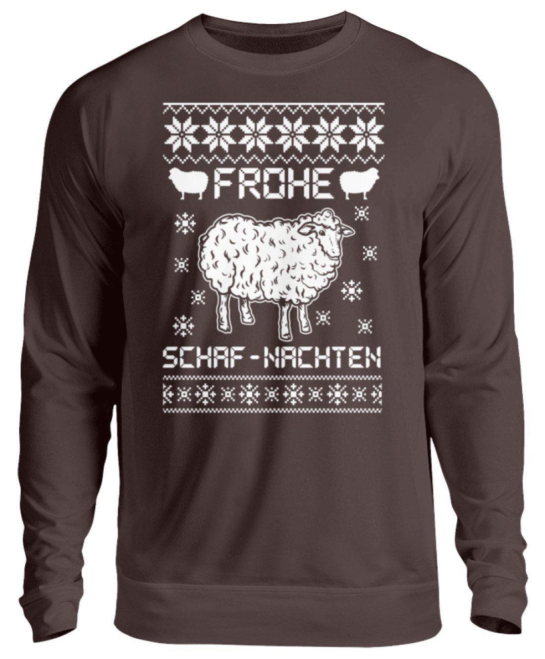 Schafe Ugly Christmas · Unisex Sweatshirt Pullover-Unisex Sweatshirt-Hot Chocolate-S-Agrarstarz