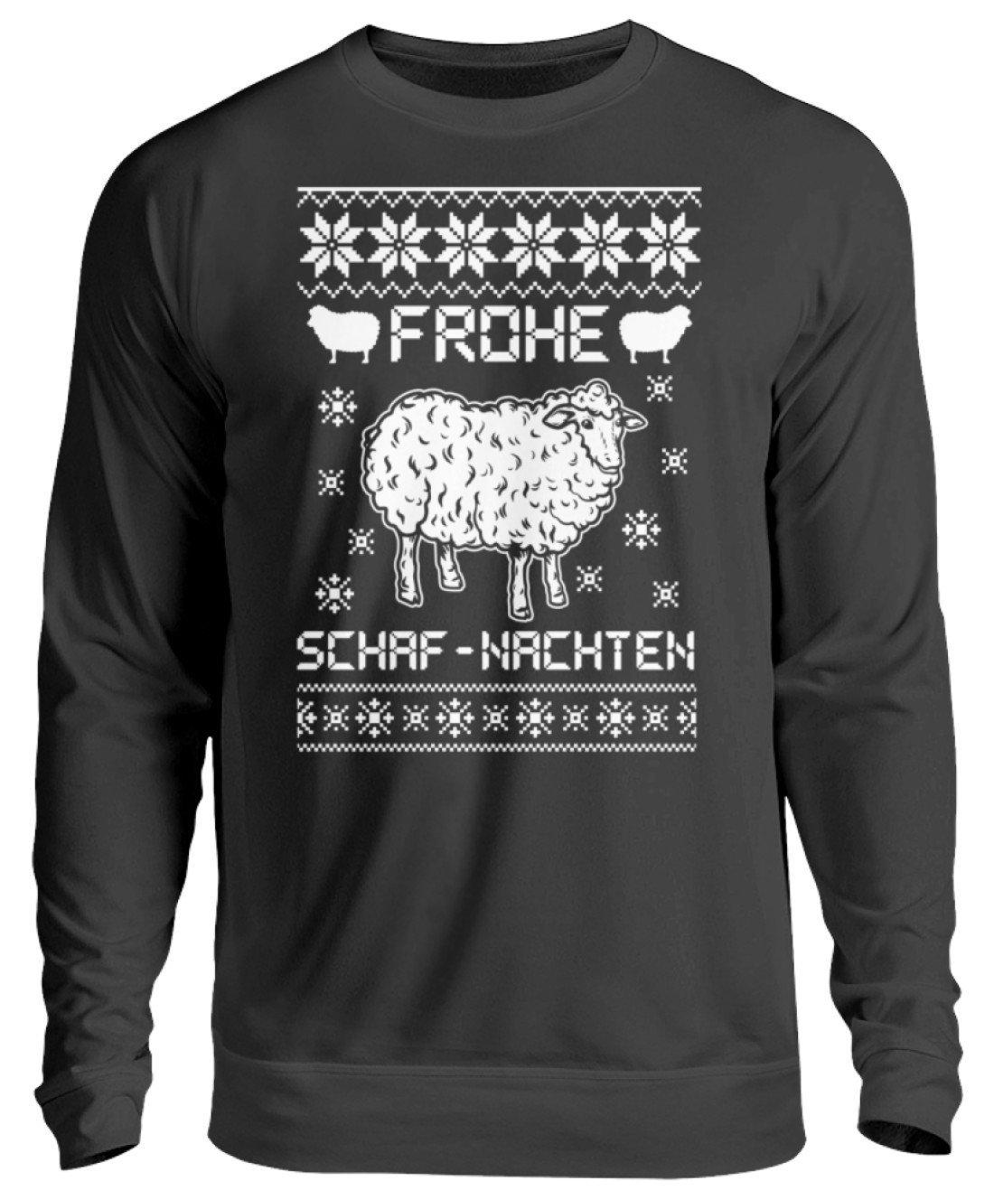 Schafe Ugly Christmas · Unisex Sweatshirt Pullover-Unisex Sweatshirt-Jet Black-S-Agrarstarz