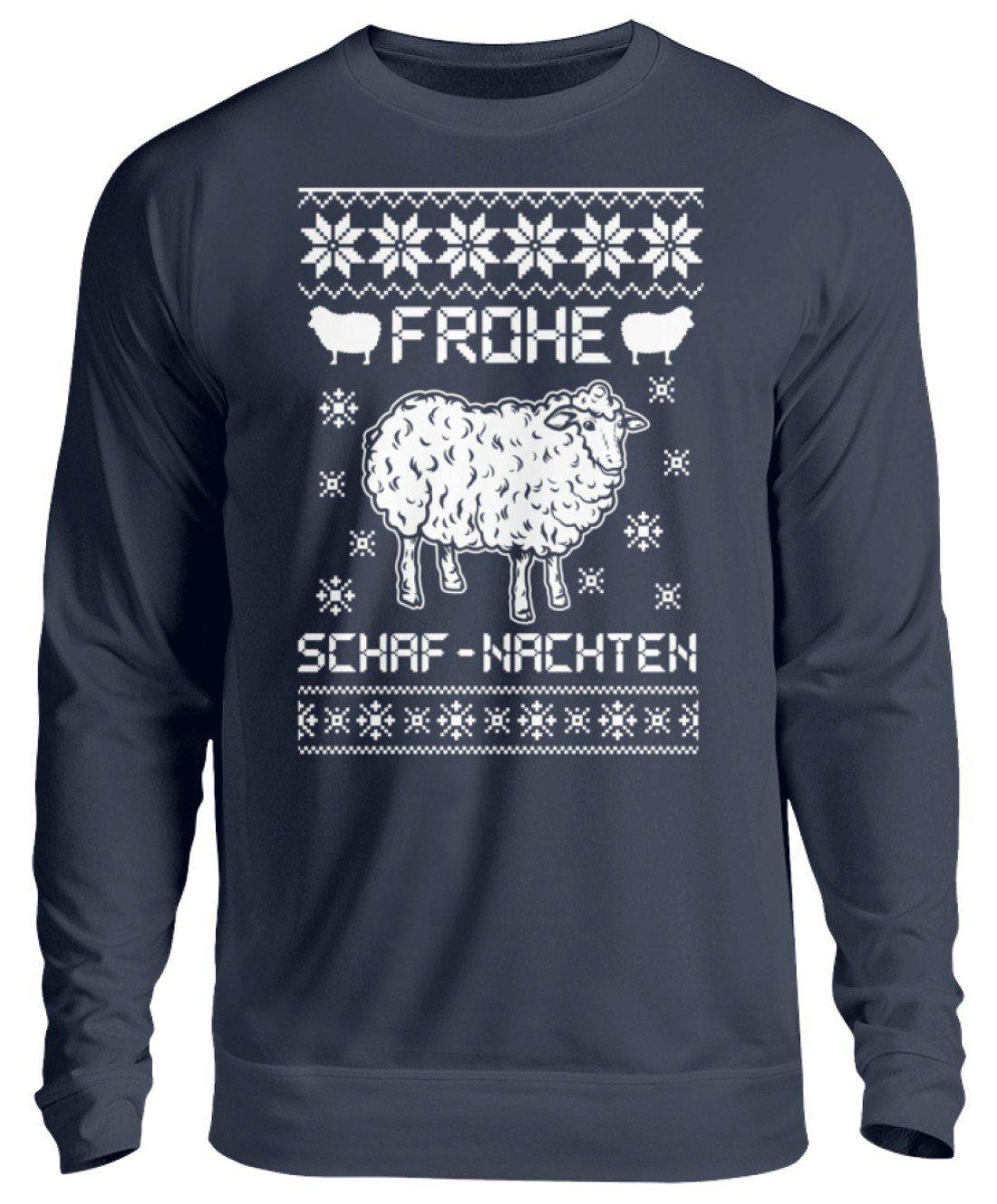 Schafe Ugly Christmas · Unisex Sweatshirt Pullover-Unisex Sweatshirt-Oxford Navy-S-Agrarstarz