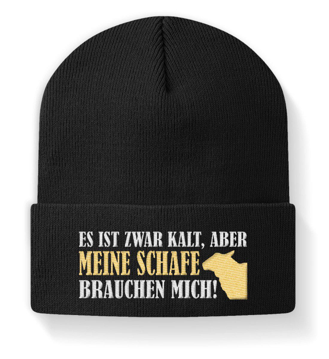 Schafe brauchen mich · Beanie Mütze-Beanie mit Stick-Black-M-Agrarstarz