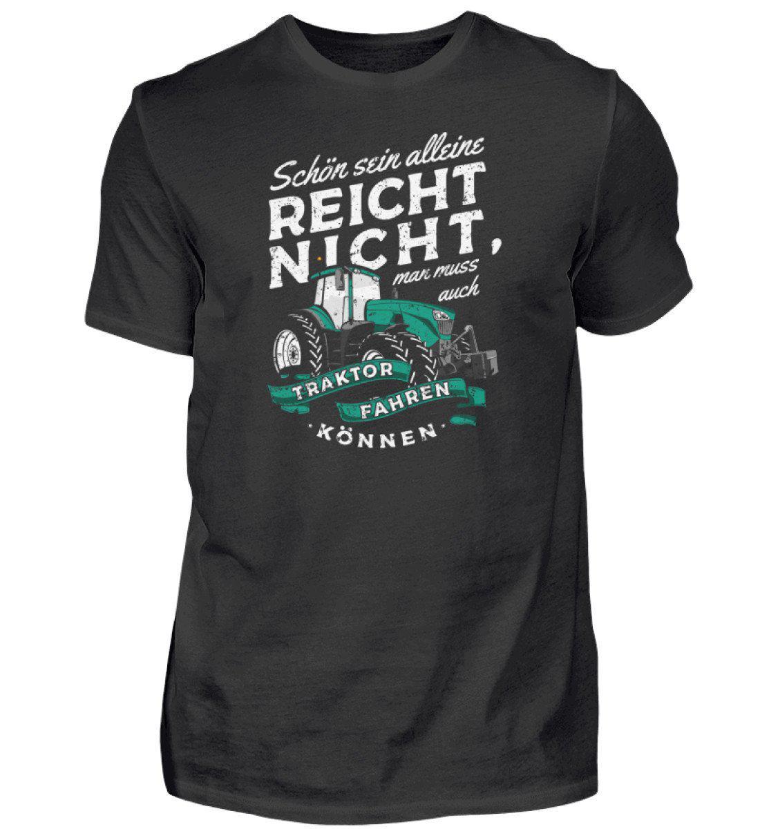 Schön sein alleine reicht nicht · Herren T-Shirt-Herren Basic T-Shirt-Black-S-Agrarstarz