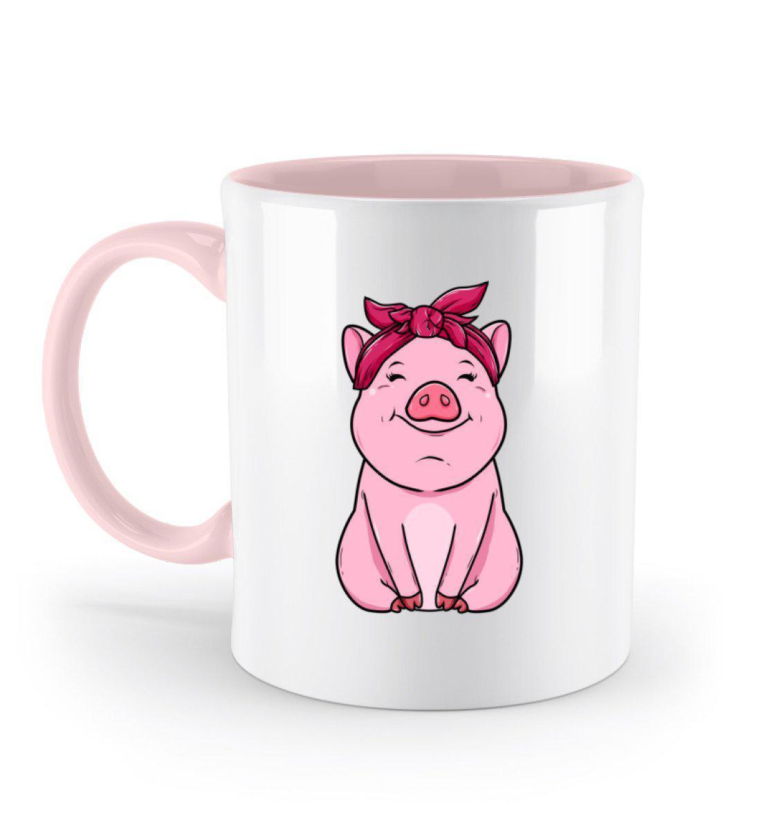 Schweinchen · Keramik Tasse zweifarbig-Keramik Tasse Zweifarbig-Powder Pink-330ml-Agrarstarz