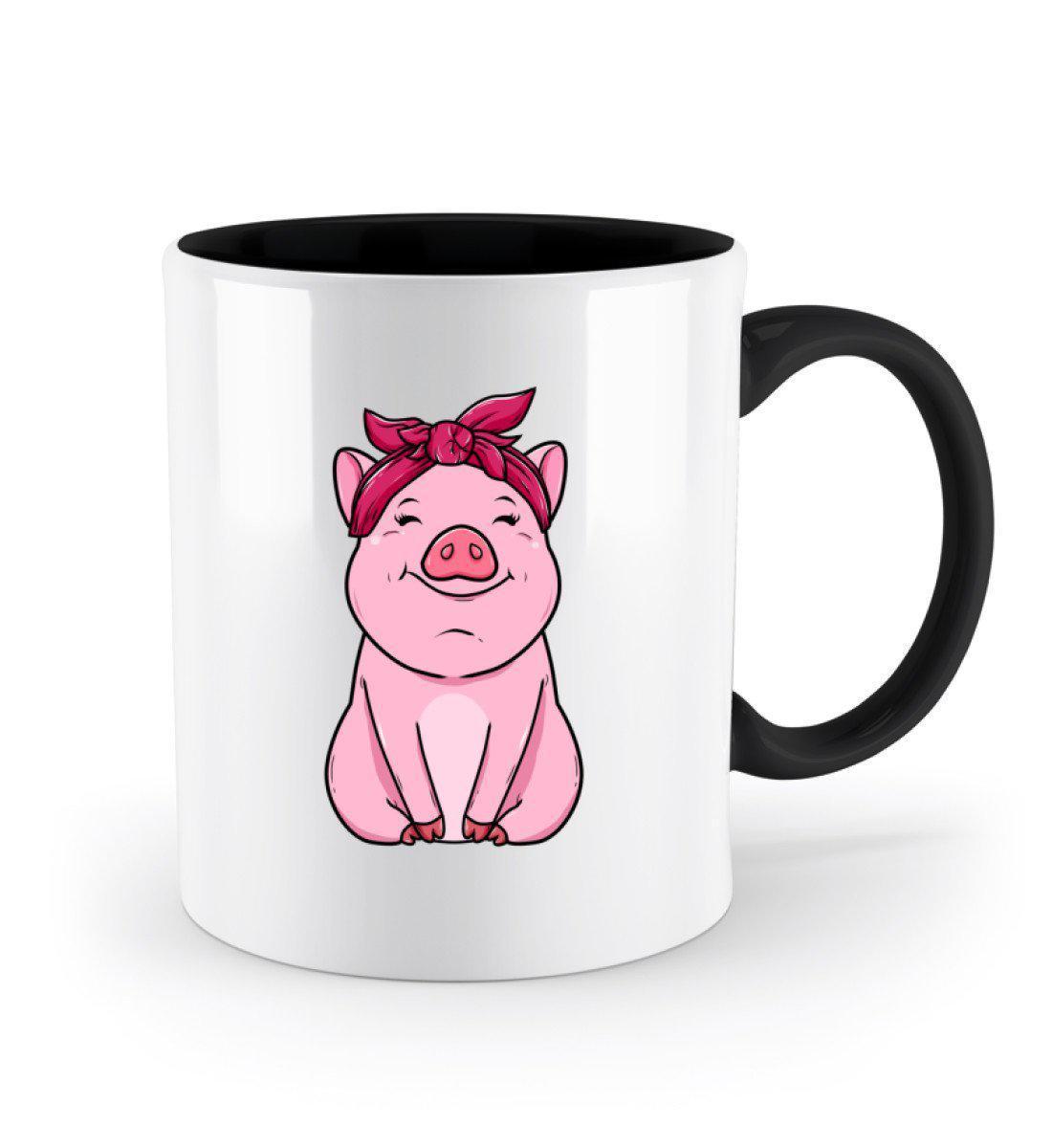 Schweinchen · Keramik Tasse zweifarbig-Keramik Tasse Zweifarbig-Agrarstarz