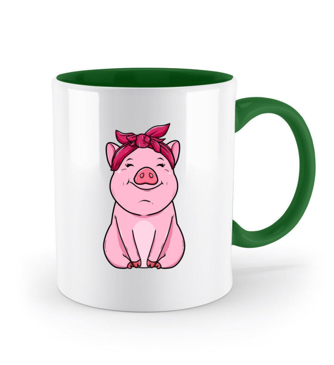 Schweinchen · Keramik Tasse zweifarbig-Keramik Tasse Zweifarbig-Agrarstarz