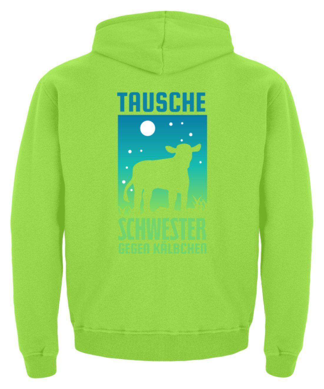 Schwester gegen Kälbchen · Kinder Kapuzenpullover Hoodie-Kinder Hoodie-Agrarstarz