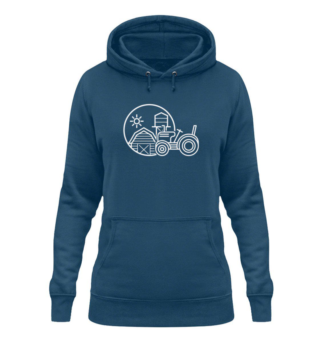 Simple Traktor Hof · Damen Hoodie-Damen Hoodie-Airforce Blue-XS-Agrarstarz