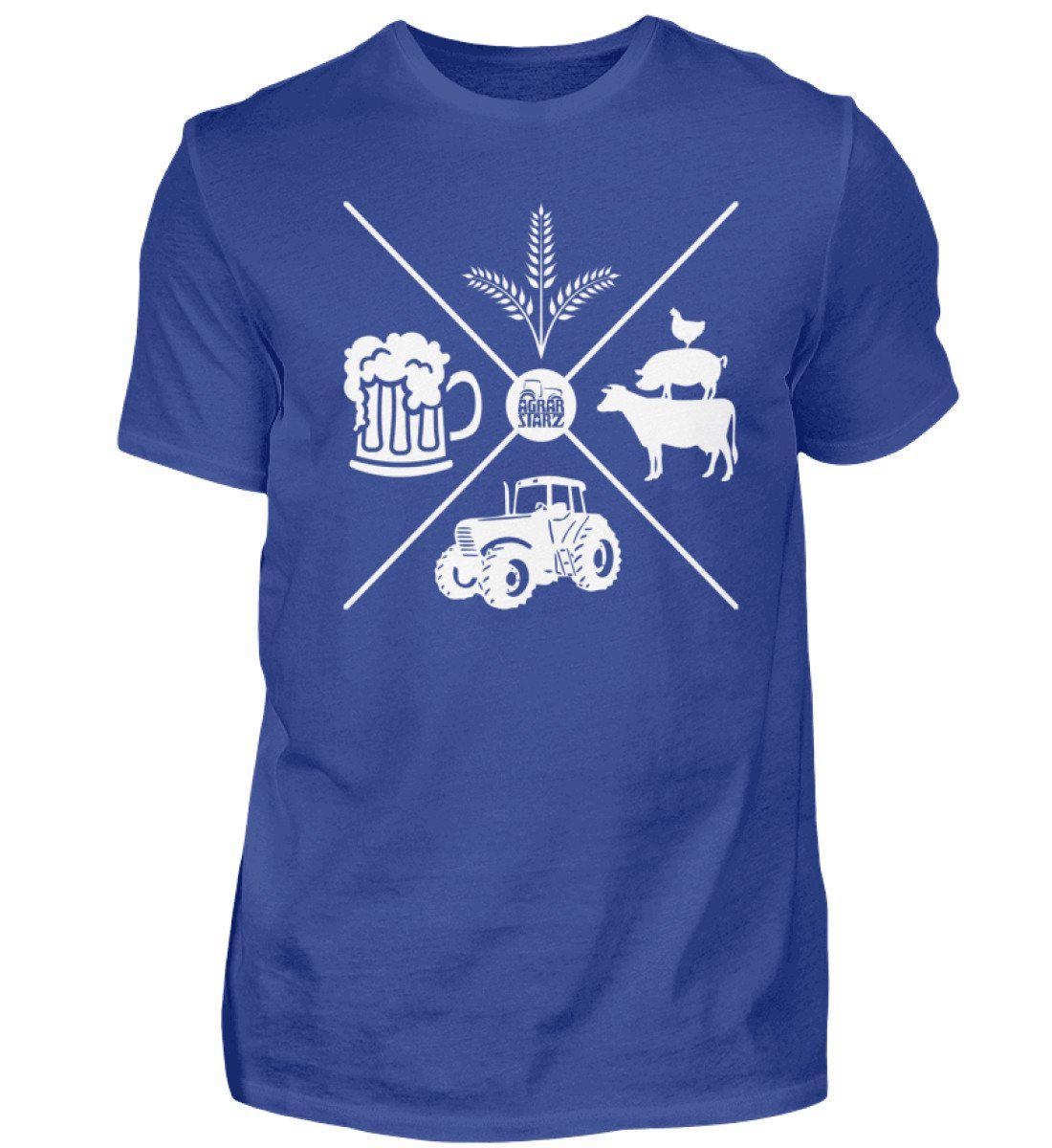 Simple X · Herren T-Shirt-Herren Basic T-Shirt-Royal Blue-S-Agrarstarz