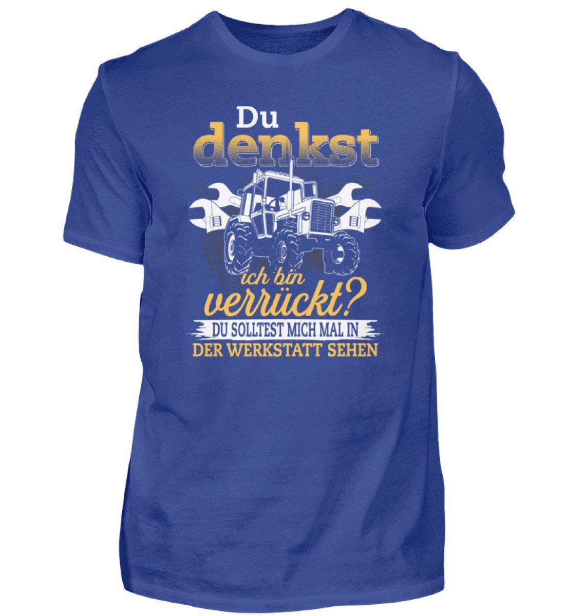 Solltest mich mal in der Werkstatt sehen · Herren T-Shirt-Herren Basic T-Shirt-Royal Blue-S-Agrarstarz