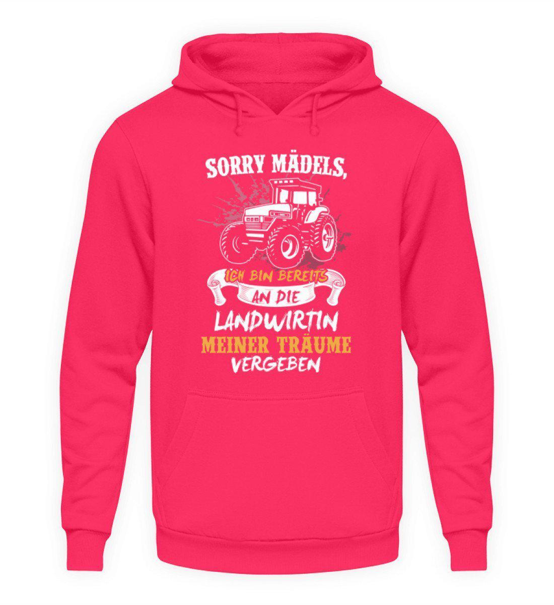 Sorry Mädels vergeben · Unisex Kapuzenpullover Hoodie-Unisex Hoodie-Hot Pink-L-Agrarstarz
