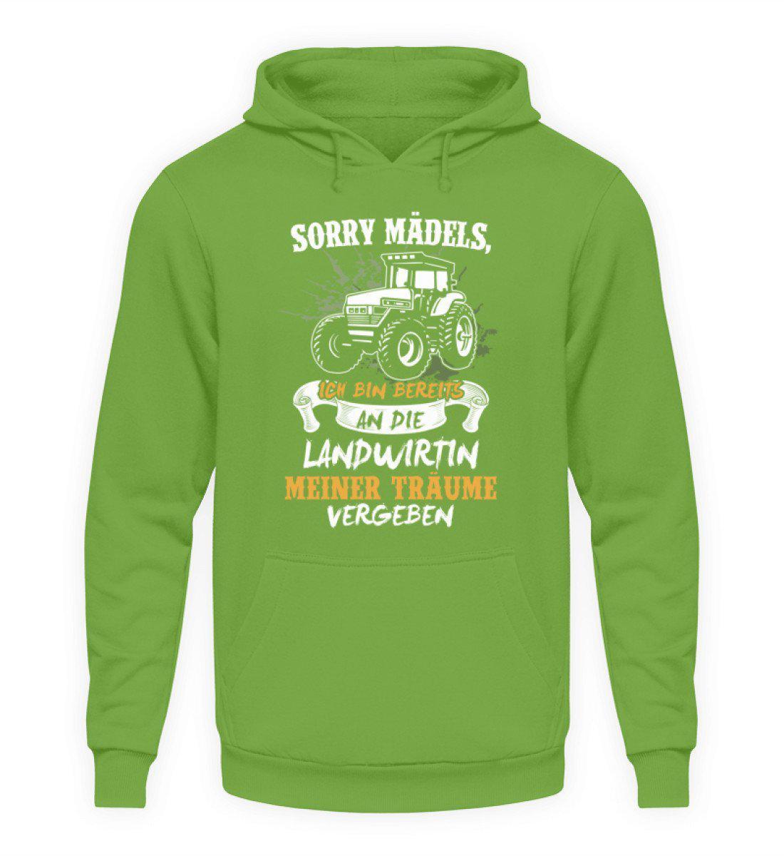Sorry Mädels vergeben · Unisex Kapuzenpullover Hoodie-Unisex Hoodie-LimeGreen-L-Agrarstarz