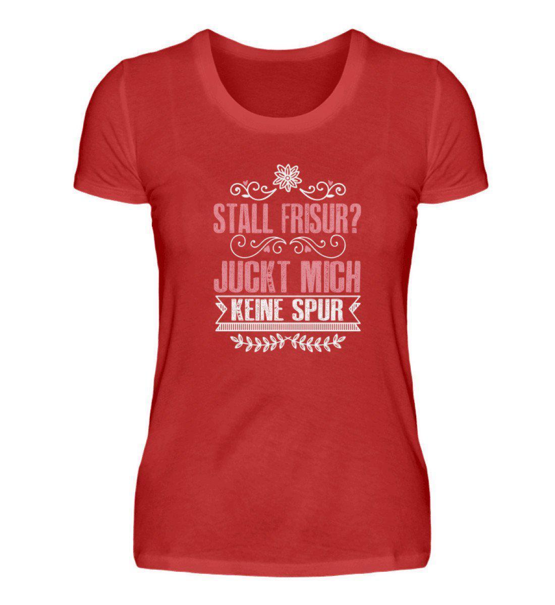 Stall Frisur · Damen T-Shirt-Damen Basic T-Shirt-Red-S-Agrarstarz