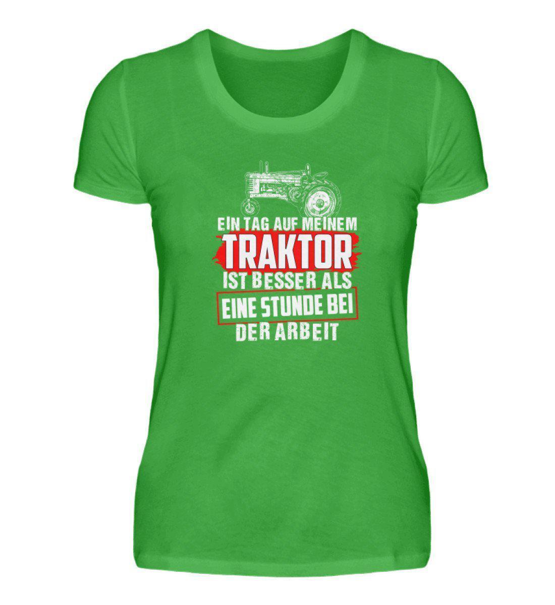 Tag auf Traktor · Damen T-Shirt-Damen Basic T-Shirt-Green Apple-S-Agrarstarz