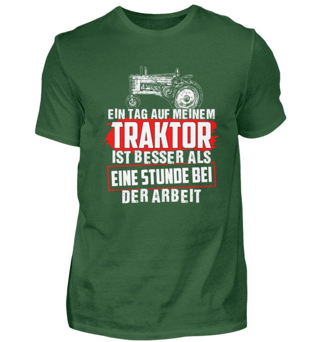 Tag auf Traktor · Herren T-Shirt-Herren Basic T-Shirt-Bottle Green-S-Agrarstarz