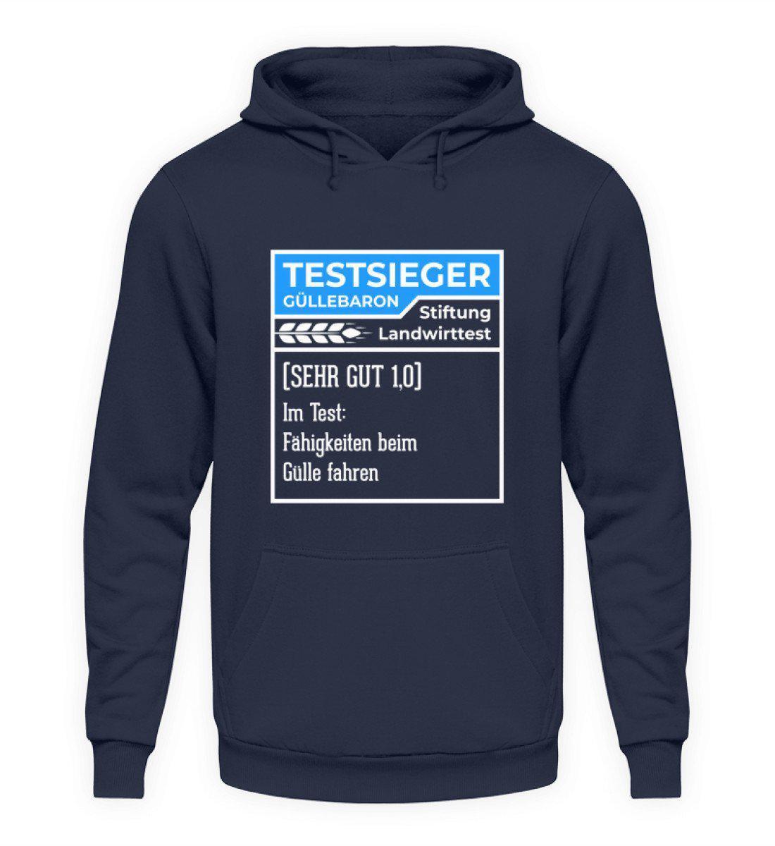 Testsieger Güllebaron blau · Unisex Kapuzenpullover Hoodie-Unisex Hoodie-Oxford Navy-S-Agrarstarz