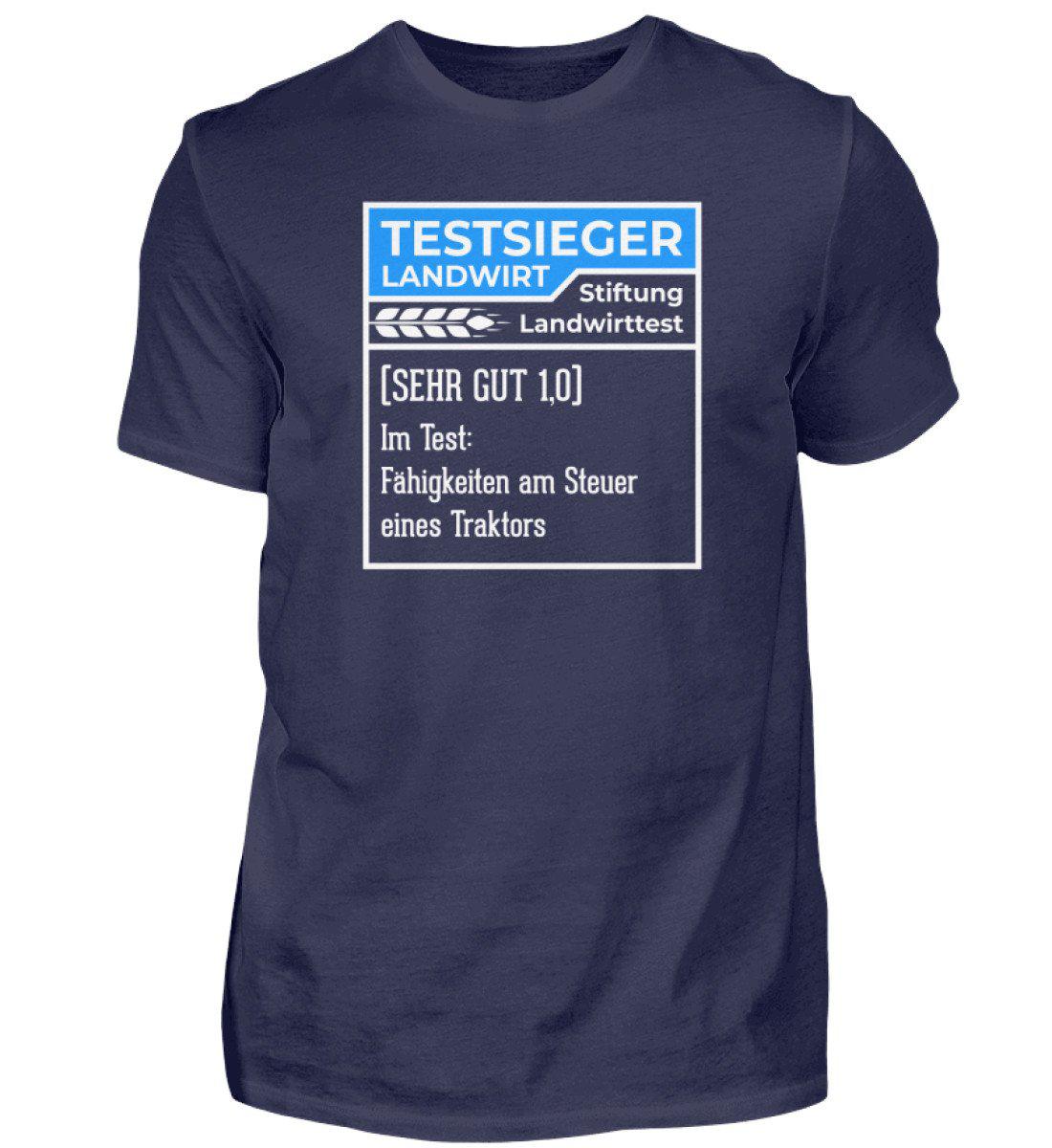 Testsieger Landwirt blau · Herren T-Shirt-Herren Basic T-Shirt-Navy-S-Agrarstarz