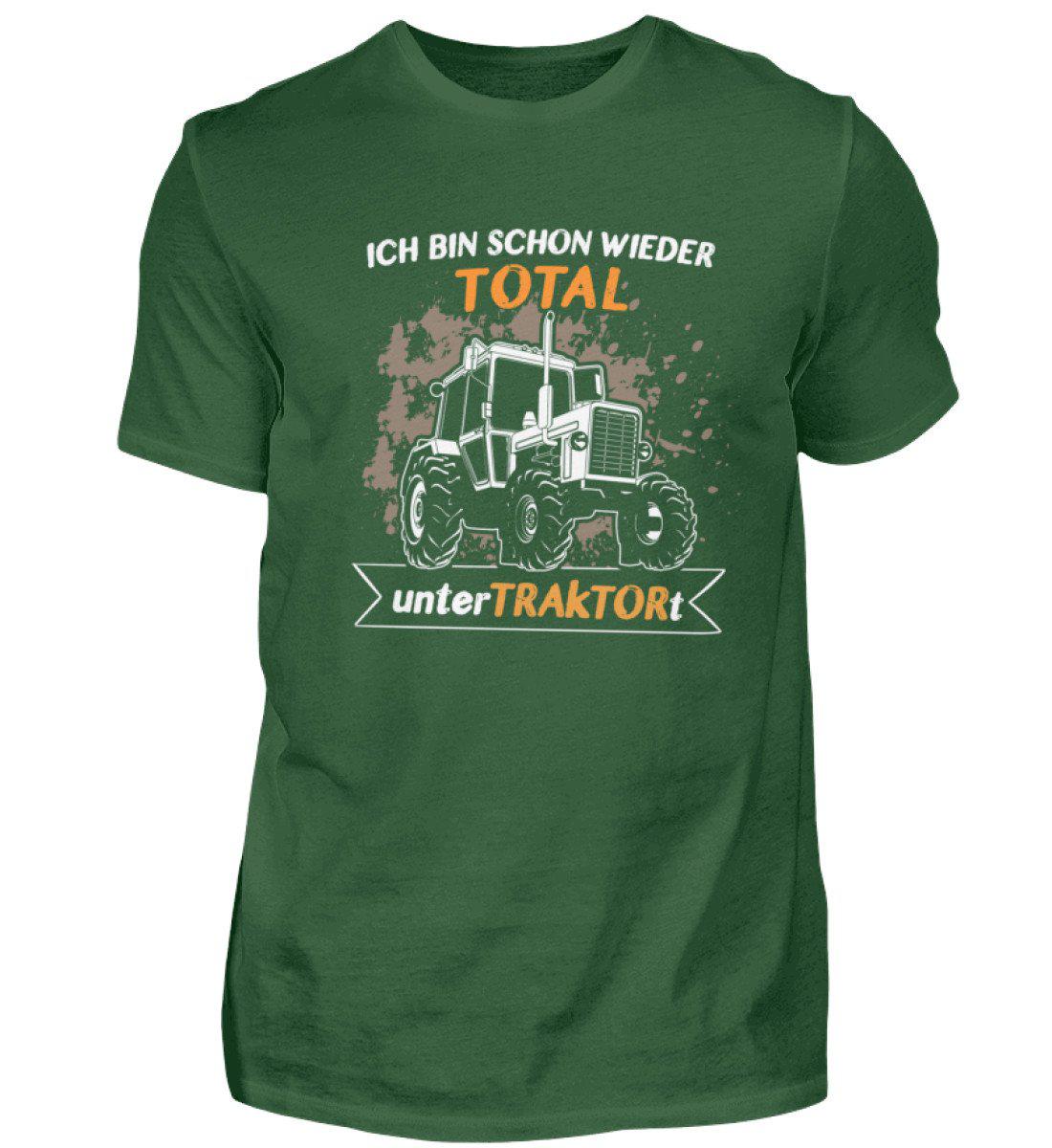 Total unterTraktort · Herren T-Shirt-Herren Basic T-Shirt-Bottle Green-S-Agrarstarz