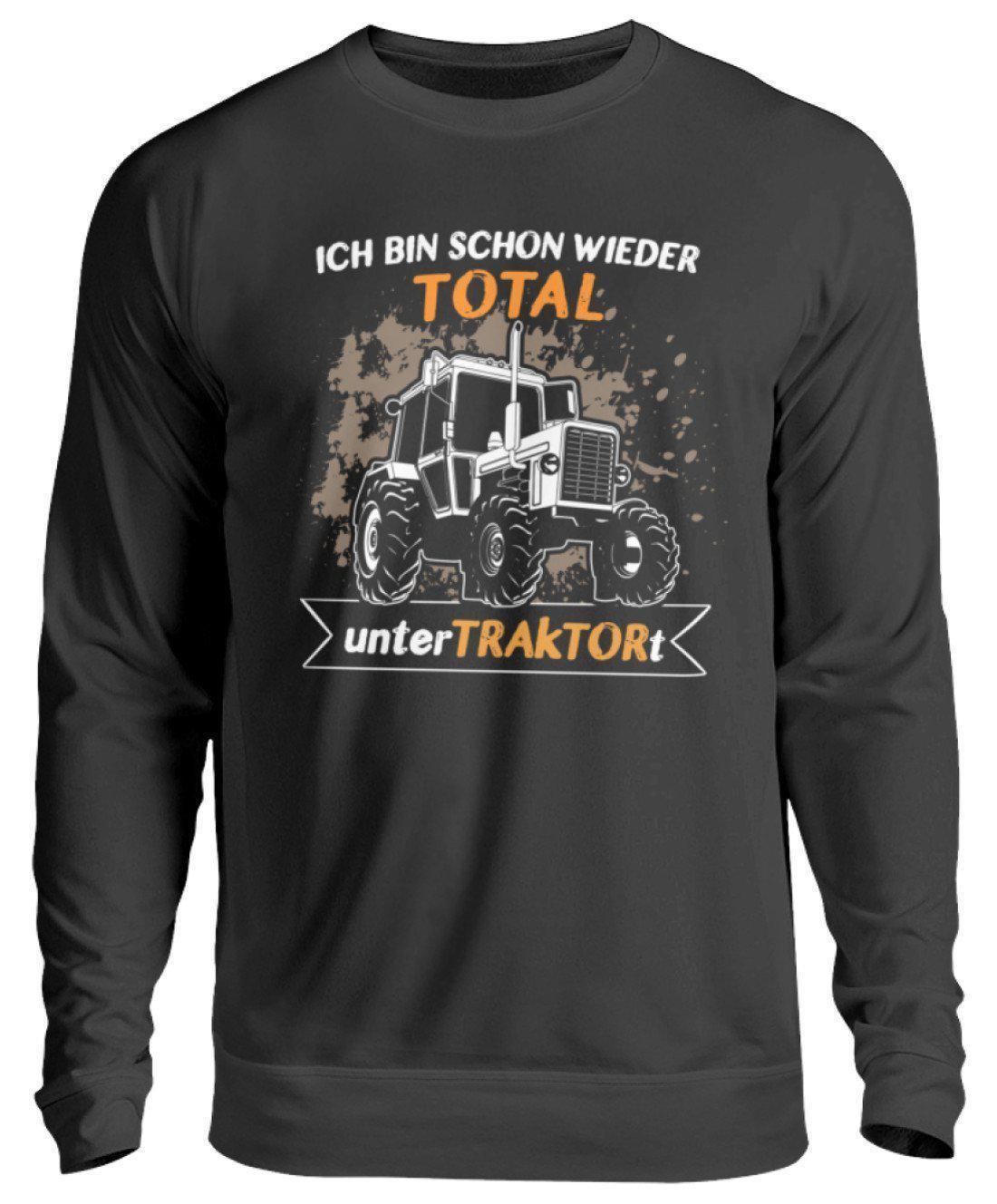 Total unterTraktort · Unisex Sweatshirt Pullover-Unisex Sweatshirt-Jet Black-S-Agrarstarz