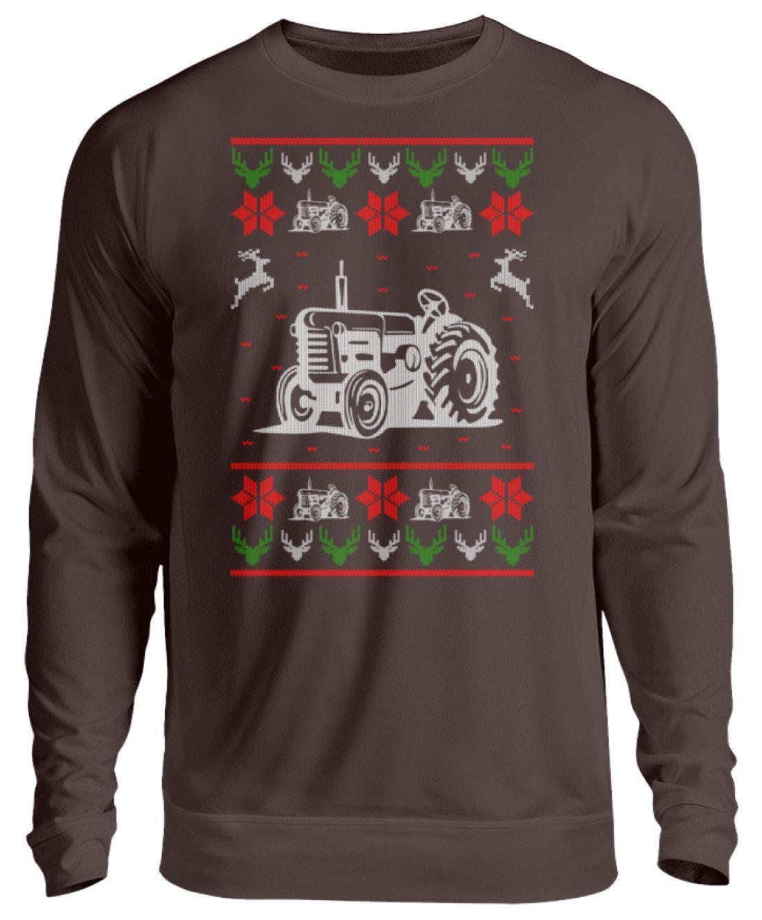 Traktor 2 Ugly Christmas · Unisex Sweatshirt Pullover-Unisex Sweatshirt-Hot Chocolate-S-Agrarstarz