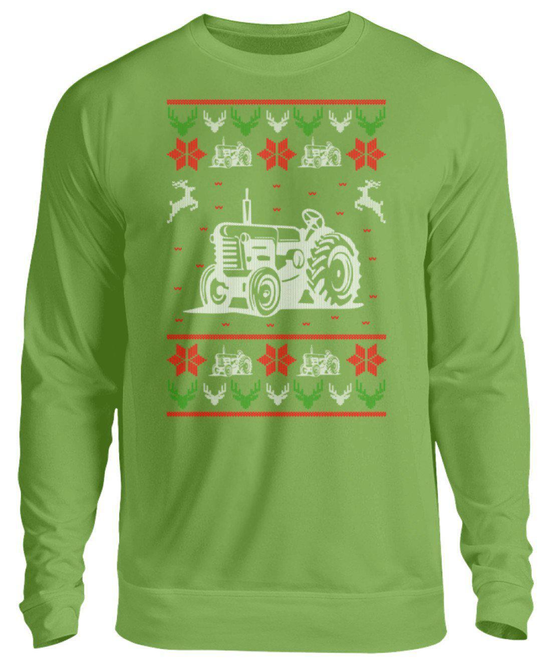 Traktor 2 Ugly Christmas · Unisex Sweatshirt Pullover-Unisex Sweatshirt-LimeGreen-S-Agrarstarz